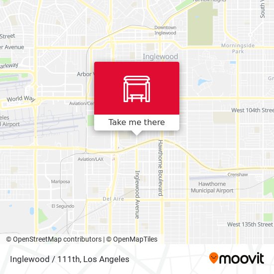 Mapa de Inglewood / 111th