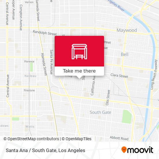 Mapa de Santa Ana / South Gate