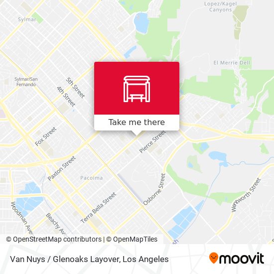 Mapa de Van Nuys / Glenoaks Layover