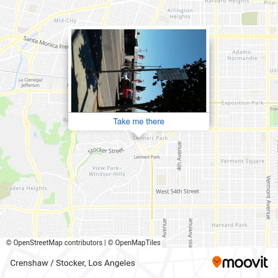 Crenshaw / Stocker map
