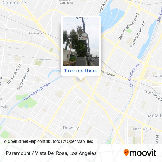 Paramount / Vista Del Rosa map