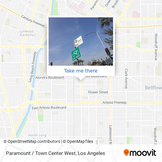 Paramount / Town Center West map