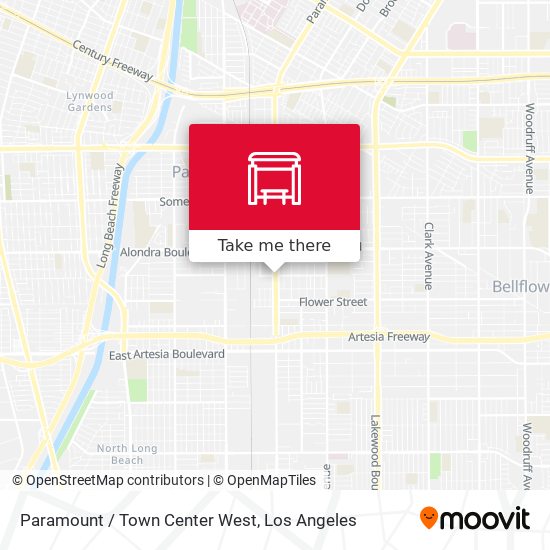Paramount / Town Center West map