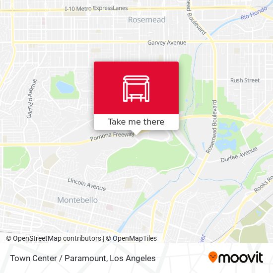 Mapa de Town Center / Paramount