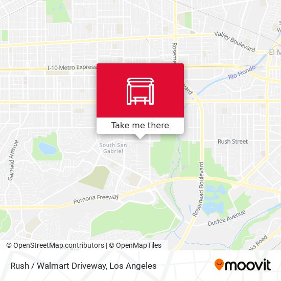 Mapa de Rush / Walmart Driveway