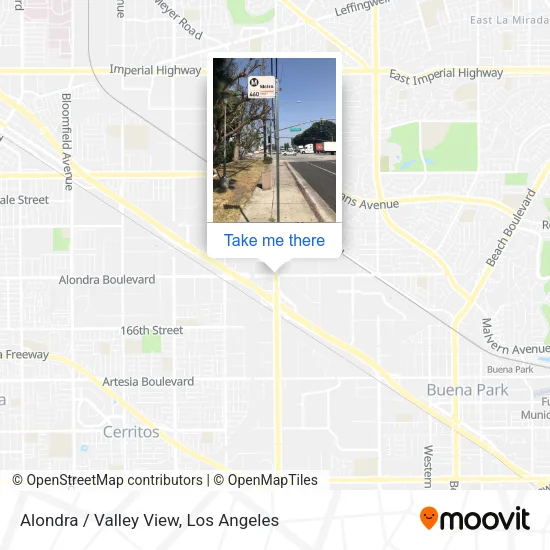Alondra / Valley View map