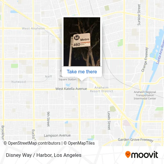 Disney Way / Harbor map