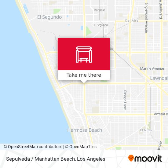 Sepulveda / Manhattan Beach map