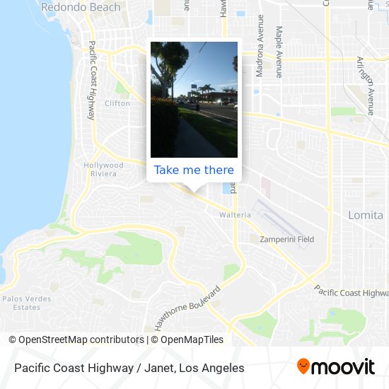 Mapa de Pacific Coast Highway / Janet
