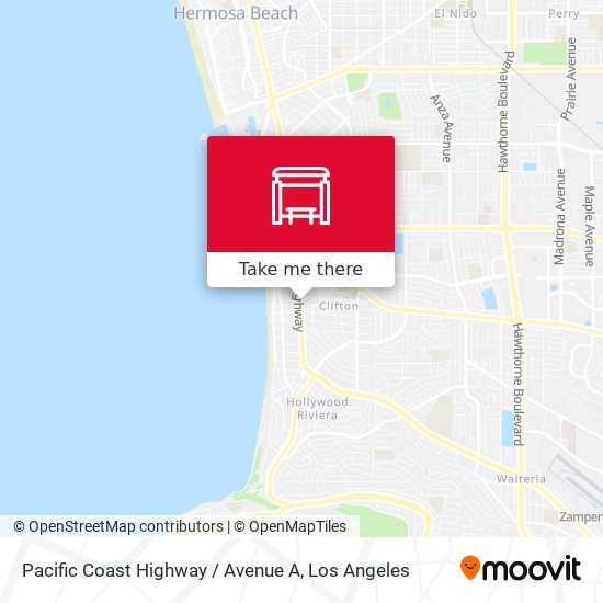 Pacific Coast Highway / Avenue A map