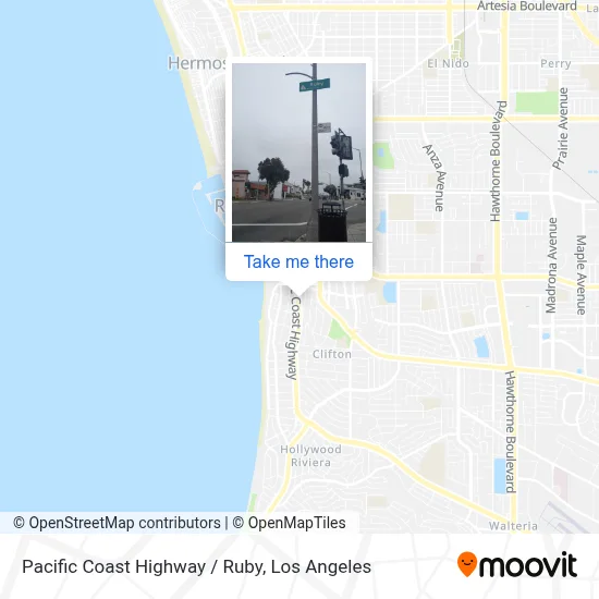 Pacific Coast Highway / Ruby map