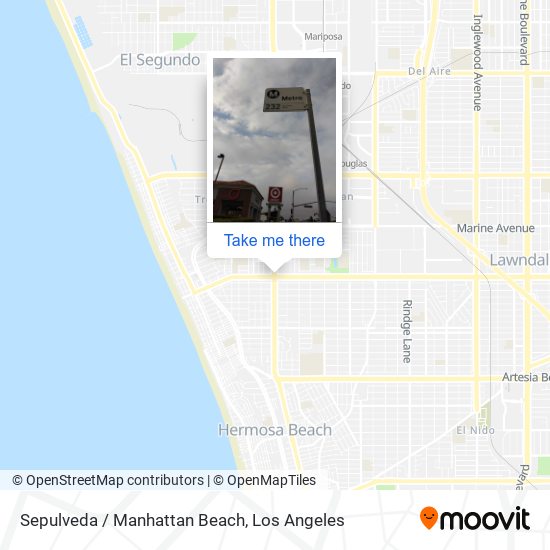 Sepulveda / Manhattan Beach map