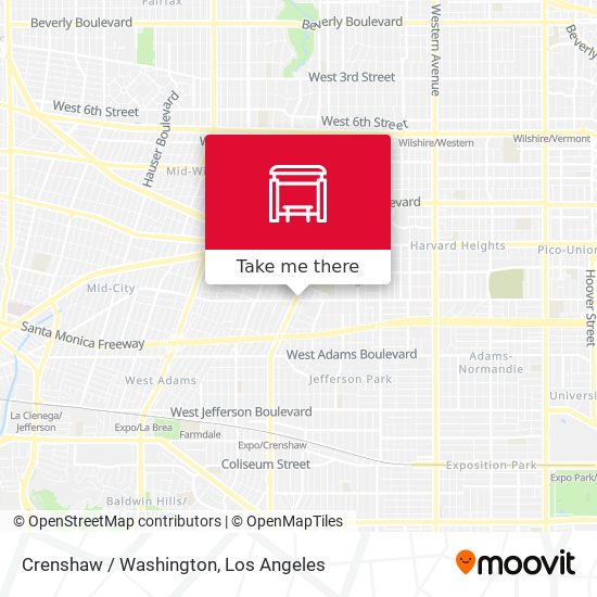 Mapa de Crenshaw / Washington