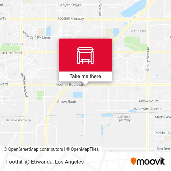 Mapa de Foothill @ Etiwanda