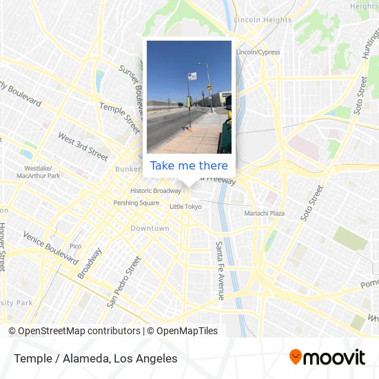 Temple / Alameda map