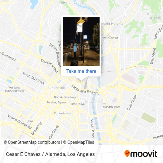 Cesar E Chavez / Alameda map