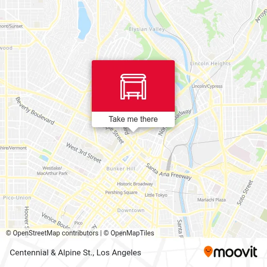 Centennial & Alpine St. map