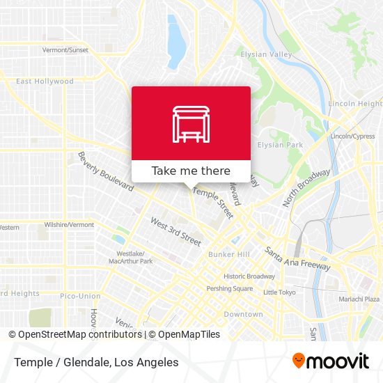 Temple / Glendale map