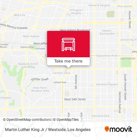 Mapa de Martin Luther King Jr / Westside