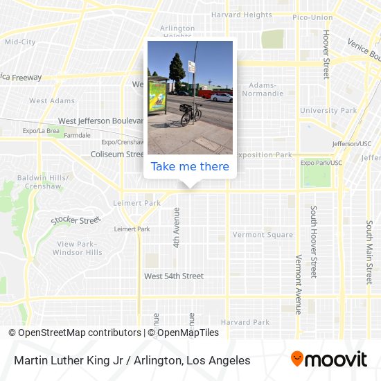 Martin Luther King Jr / Arlington map