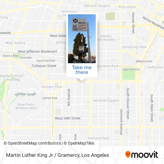 Martin Luther King Jr / Gramercy map
