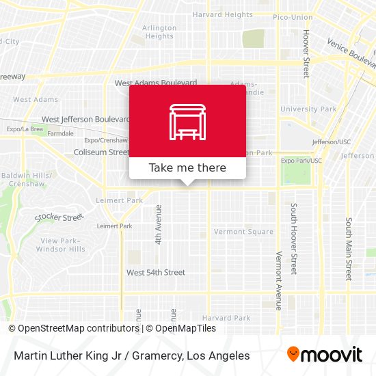Mapa de Martin Luther King Jr / Gramercy