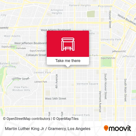 Martin Luther King Jr / Gramercy map