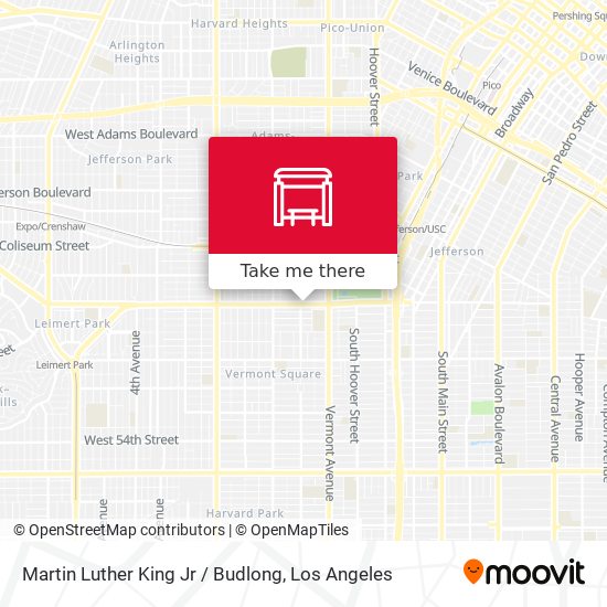 Martin Luther King Jr / Budlong map