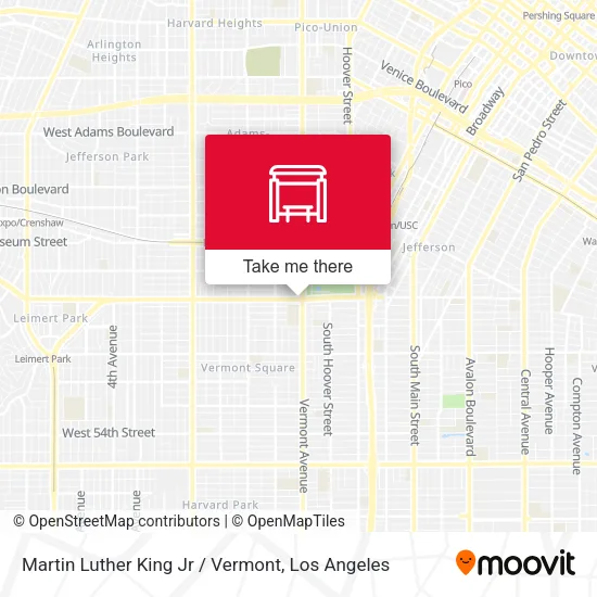 Martin Luther King Jr / Vermont map