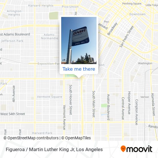 Figueroa / Martin Luther King Jr map