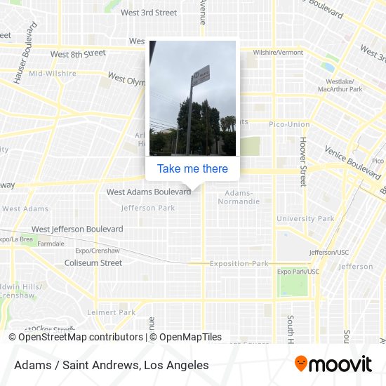 Adams / Saint Andrews map