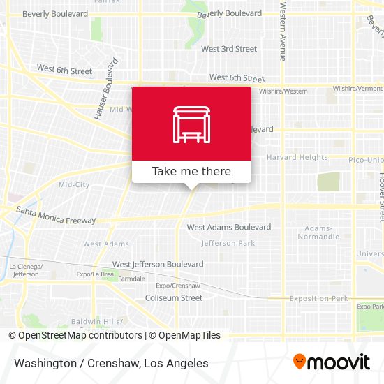 Mapa de Washington / Crenshaw