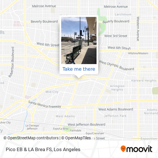 Pico EB & LA Brea FS map