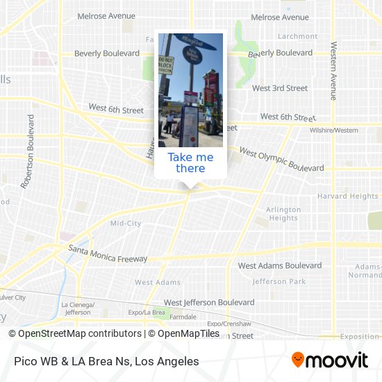 Pico WB & LA Brea Ns map