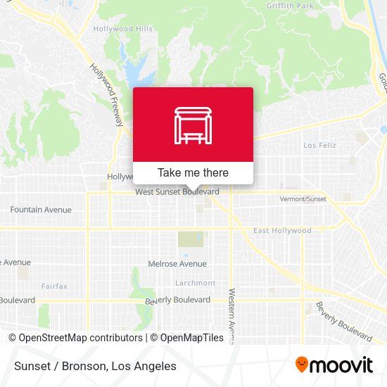 Sunset / Bronson map