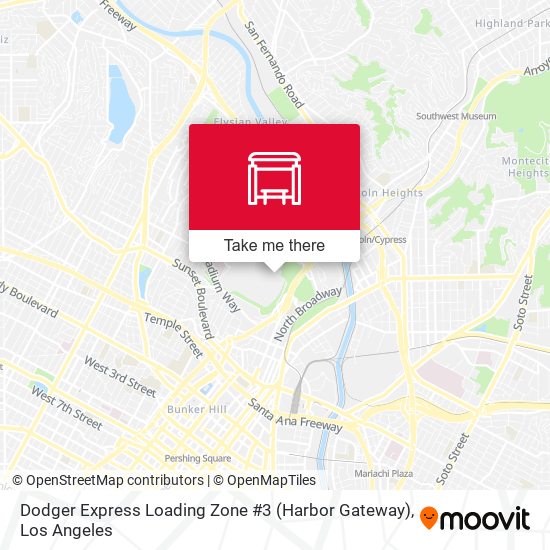 Dodger Express Loading Zone #3  (Harbor Gateway) map
