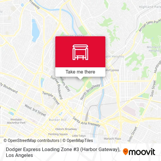 Dodger Express Loading Zone #3  (Harbor Gateway) map