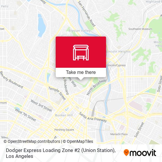 Dodger Express Loading Zone #2 (Union Station) map