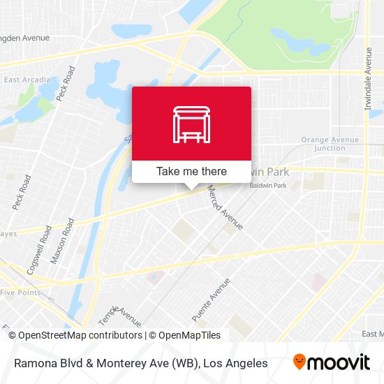 Mapa de Ramona Blvd & Monterey Ave (WB)