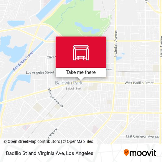 Badillo St and Virginia Ave map