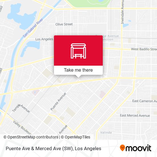 Puente Ave & Merced Ave (SW) map