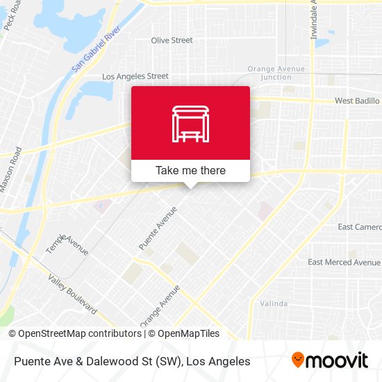 Puente Ave & Dalewood St (SW) map