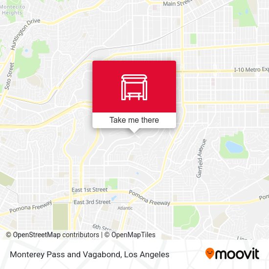 Monterey Pass and Vagabond map
