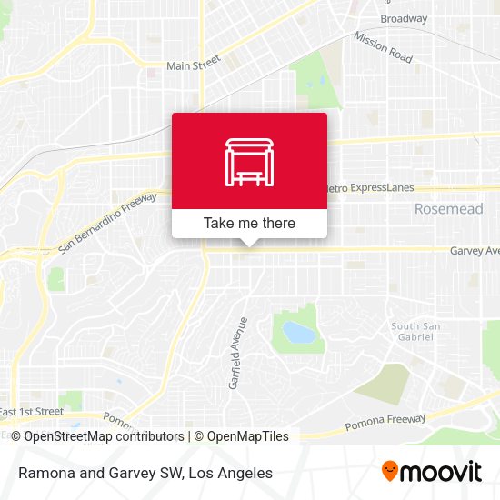 Ramona and Garvey SW map