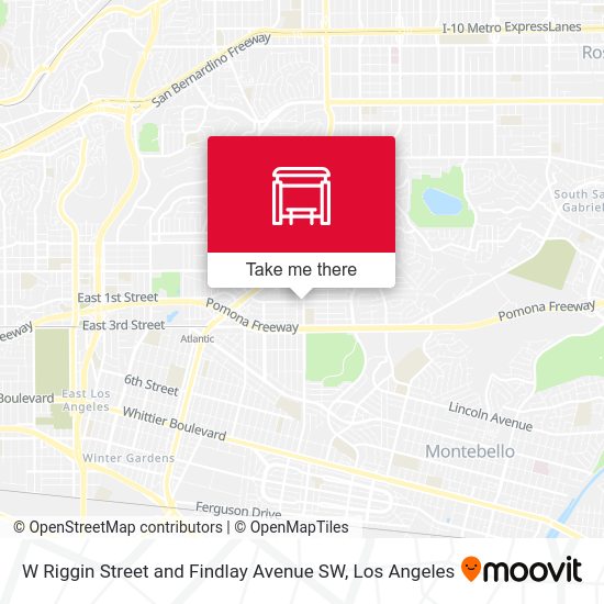 W Riggin Street and Findlay Avenue SW map