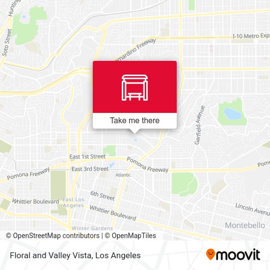 Floral and Valley Vista map