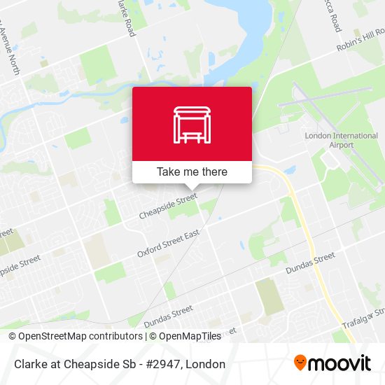 Clarke at Cheapside Sb - #2947 map
