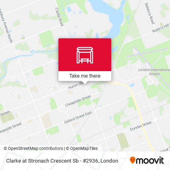 Clarke at Stronach Crescent Sb - #2936 map