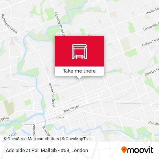Adelaide at Pall Mall Sb - #69 map