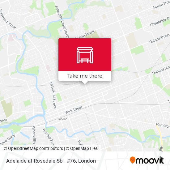 Adelaide at Rosedale Sb - #76 map